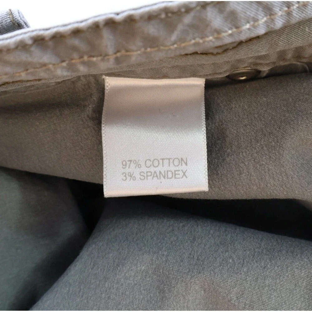 Perfect Poplin by Avenue Short Skort Womens Size‎ 14 Gray Cotton Blend Pockets
